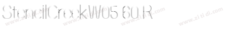 StencilCreekW05 60 R字体转换